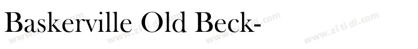 Baskerville Old Beck字体转换 Baskerville Old Beck字体转换